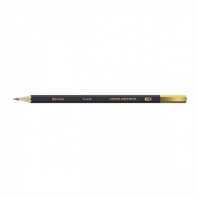 Чернографитный карандаш  заточенный ТМ (HB), VISTA-ARTISTA/VAGP ТМ (12)