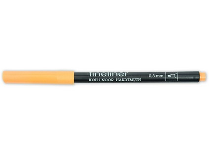 Линер 0,3мм "Fineliner", светло-оранжевый, Koh-I-Noor/7770210301KS (12)