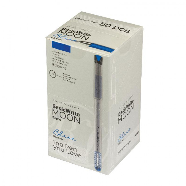 Ручка шариковая 0,5мм синяя «BasicWrite.Moon», BV/20-0317/11 (50)