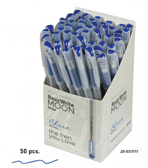 Ручка шариковая 0,5мм синяя «BasicWrite.Moon», BV/20-0317/11 (50)