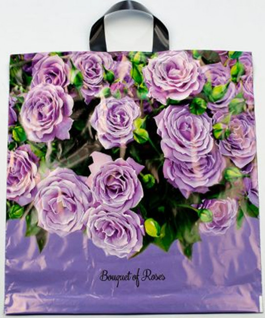 Пакет ПВД петлевой (44*44) 70 мкм "Букет" (25)