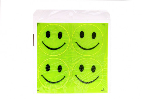 Светоотражающие наклейки смайлы, 4шт, Asmar