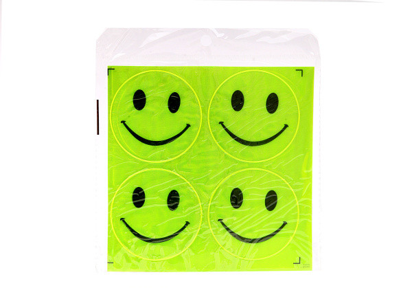Светоотражающие наклейки смайлы, 4шт, Asmar