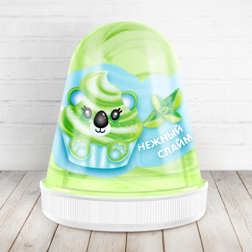 Слайм "Monster's Slime Fluffy" Зеленый Мята, FL012 Слайм "Monster's Slime Fluffy" Зеленый Мята, FL012