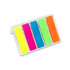 Флажки-закладки с клеевым краем, Alingar,12 мм * 45 мм, прямоугольные, 20 л., 5 неон.цв (24)