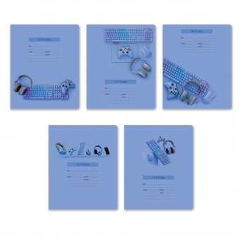 Тетрадь 24 клетка "Сиреневый код" скрепка, Светоч/Т174_01430 (15)