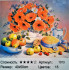 Алмазная мозаика+раскраска по номерам: 50*40 см, сложность 4*; 9D эффект; состав: льняной холст, акриловые круглые стразы, 3 кисти; МС-5401- 1013