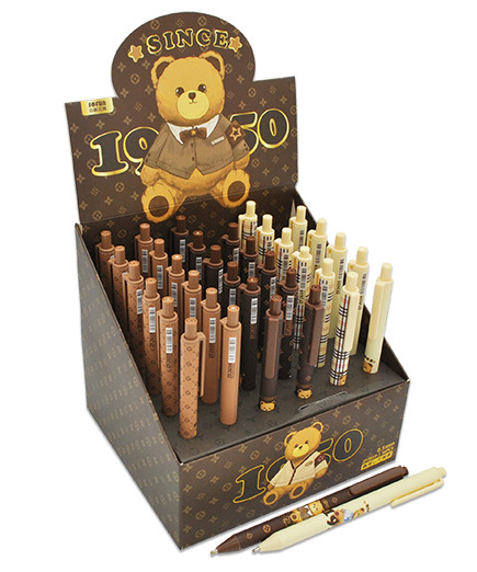 Ручка DA-219 "Мишка в пиджаке" (син) 0,5мм авт, корпус круглый, цвета ассорти, в к/кор ZF-2659 (36/1080) Ручка DA-219 "Мишка в пиджаке" (син) 0,5мм авт, корпус круглый, цвета ассорти, в к/кор ZF-2659 (36/1080)