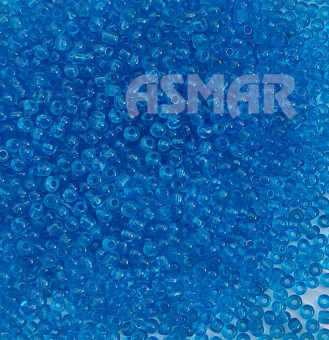 Бисер "ASMAR" размер №12, вес: 450 г, цвет - синий прозрачный