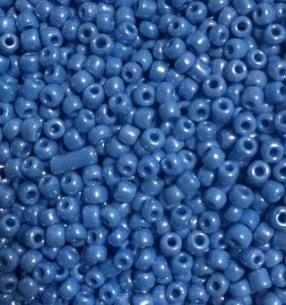 Бисер "ASMAR" размер №6, вес: 50 г, голубой перламутровый