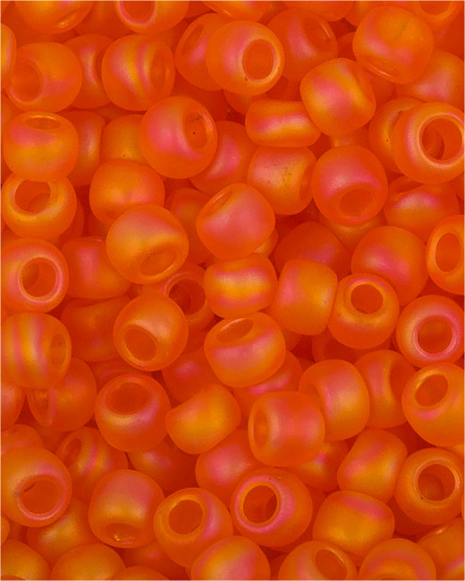 Бисер "ASMAR" размер №6, вес: 450 г, оранжевый матовый, AR-20215