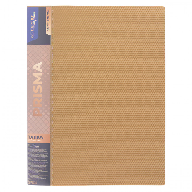 Папка А4 700 мкр 25 мм, на 2 кольцах, золотой, Prisma Premier Expert Complete/EC211300028 (4)