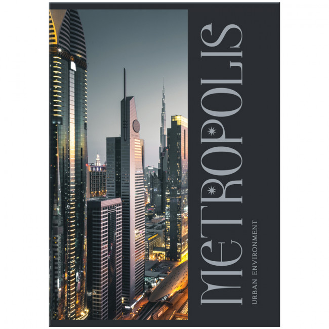 Тетрадь на кольцах А4, 160л., BG "Мегаполис", матовая ламинация ТТ4к160_лм 11357