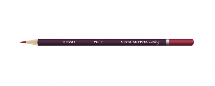 Карандаш цветной художественный заточенный 338 хинакридон пурпурный, Gallery VISTA-ARTISTA/VGCP 338 (6)