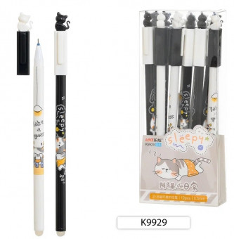 Ручка гелевая 0,5мм синий "Котенок", со стираемыми чернилами, Basir/K9929 (12) Ручка гелевая 0,5мм синий "Котенок", со стираемыми чернилами, Basir/K9929 (12)