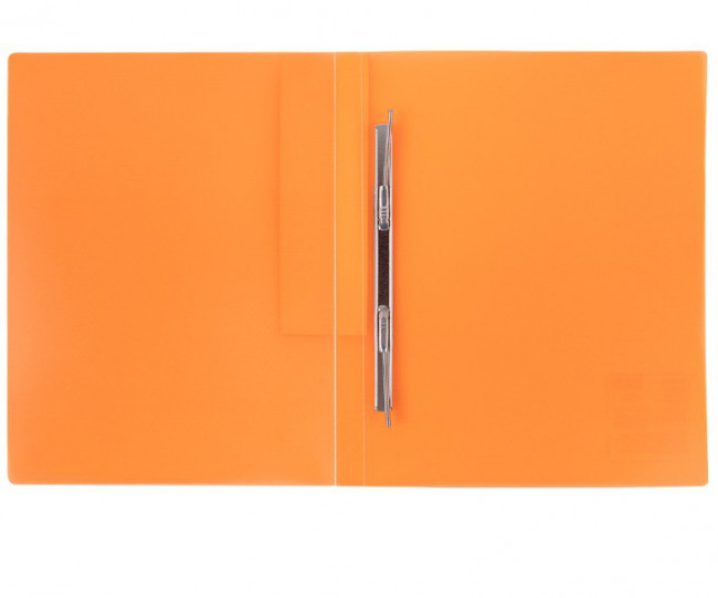 Папка с пружинным скоросшивателем A4 WENZER OFFiCE "PRISMA NEON" 700 мкм, 20 мм, оранжевая (16)