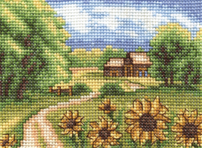 Набор для вышивания "Подсолнухи" 13 х 9 см, PANNA/PS-0103