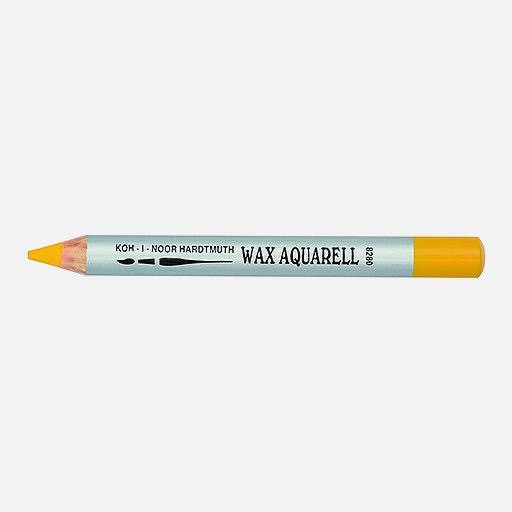 Карандаш восковой акварельный, желтый темный, Wax aquarell Koh-I-Noor/8280004002KS (4)