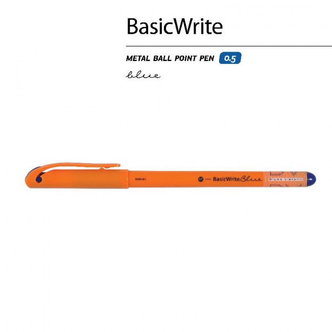 Ручка шариковая 0,5мм синяя «BasicWrite.Summer», BV/20-0317/31 (50)
