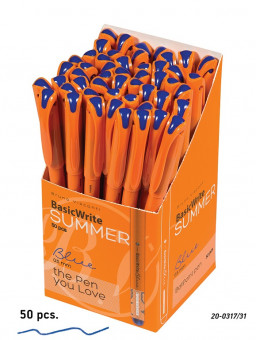 Ручка шариковая 0,5мм синяя «BasicWrite.Summer», BV/20-0317/31 (50) Ручка шариковая 0,5мм синяя «BasicWrite.Summer», BV/20-0317/31 (50)