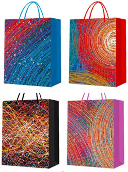 Пакет 26*32*10см подарочный "Яркая абстракция" цвет ассорти, 1938 (12) Пакет 26*32*10см подарочный "Яркая абстракция" цвет ассорти, 1938 (12)