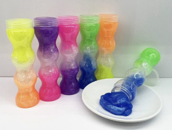 Слайм "Спиралька"в банке, цвета-ассорти, Магистр/маг-7767-1