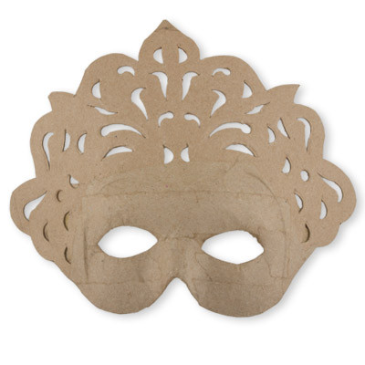 Заготовка 20.5 х 20.5 х 4см "Маска" из папье-маше, для декорирования, Love2art/PAM-007