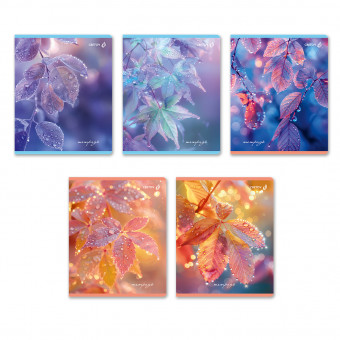 Тетрадь 48 клетка "Капли росы" скрепка, Светоч/Т195_01490 (10)