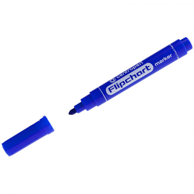 Маркер для флипчартов Centropen "8550" синий, пулевидный, 2,5мм Маркер для флипчартов Centropen "8550" синий, пулевидный, 2,5мм