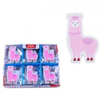 Ластик LLAMA, термопластичная резина, фигурный, 1 дизайн, ОПП- упаковка / картонный дисплей, Mazari (36)