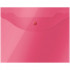 Папка-конверт на кнопке OfficeSpace А5 (190*240мм), 150мкм, полупрозрачная, красная (10)