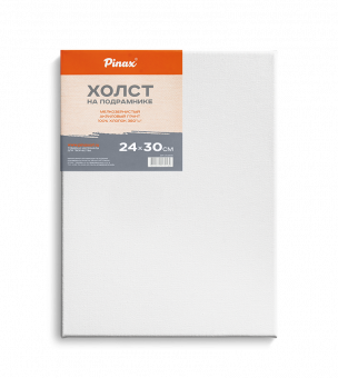 Холст 24х30см на подрамнике, 100% хлопок. 380г/м2, Pinax/20.2430