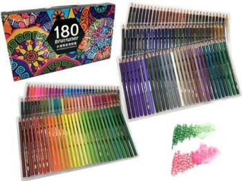 Карандаши 180 цв. Brutfuner WG-5 акварельные деревянные, заточенные, в пластиковом чемодане на кнопках (1/6/12) Карандаши 180 цв. Brutfuner WG-5 акварельные деревянные, заточенные, в пластиковом чемодане на кнопках (1/6/12)