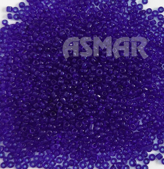 Бисер "ASMAR" размер №12, вес: 450 г, цвет - ультрамариновый прозрачный