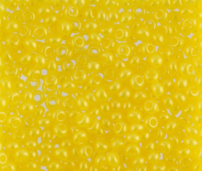 Бисер "ASMAR" размер №6, вес: 50 г, жёлтый матовый