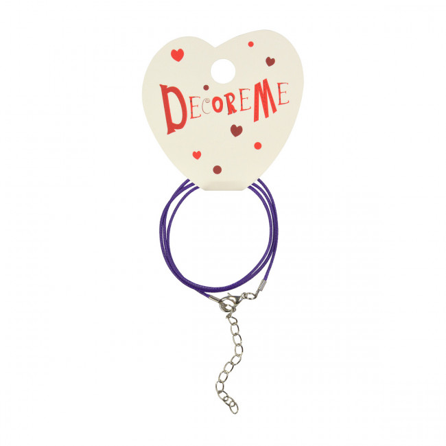 Шнурок 41см с застежкой вощеный, ассорти, BV/2-155/09 (15)