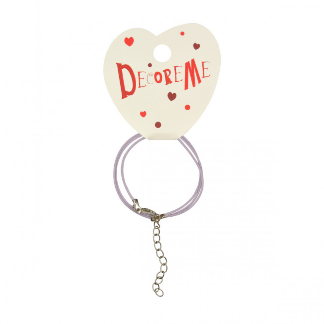 Шнурок 41см с застежкой вощеный, ассорти, BV/2-155/09 (15)