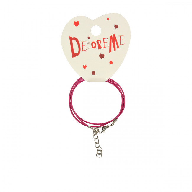 Шнурок 41см с застежкой вощеный, ассорти, BV/2-155/09 (15)