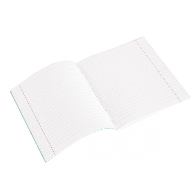 Тетрадь 24 линия, скрепка, офсет, 60 г/м2 (фоновая зелёная обложка) (20/120)