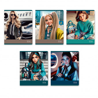 Тетрадь 48 линия "Загадочный взгляд", скрепка, Светоч/Т206_01525 (10/60)