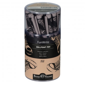 Ручка шариковая 0,5мм синяя "FunWrite. Кеды. Casual. Grey", BV/20-0212/85 (24)