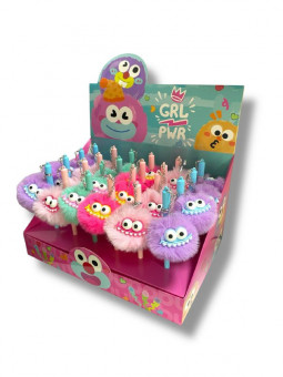 Ручка шариковая 0,7мм синий "Пушистый монстрик-зубастик" Ручка шариковая 0,7мм синий "Пушистый монстрик-зубастик"