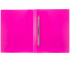 Папка с пружинным скоросшивателем A4 WENZER OFFiCE "PRISMA NEON" 700 мкм, 20 мм, розовая (16)