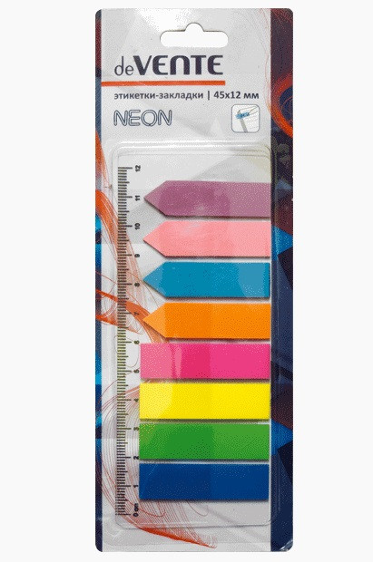 Набор самоклеящихся этикеток-закладок12*45мм 8цв*25л, лпластиковые полупрозрачные, deVENTE/2011309 (12) Набор самоклеящихся этикеток-закладок12*45мм 8цв*25л, лпластиковые полупрозрачные, deVENTE/2011309 (12)