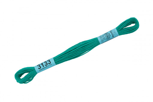 Нитки для вышивания "Gamma"    мулине  ( 3071-3172 )  100% хлопок     8 м №3133 т.т.бирюзовый