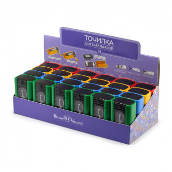 Точилка с контейнером "EasySharp", 2 отверстия, 4 цвета ассорти, BV/35-0005 (24) Точилка с контейнером "EasySharp", 2 отверстия, 4 цвета ассорти, BV/35-0005 (24)