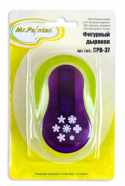 Фигурный дырокол 3,7см "Мини-цветочки" Mr.Painter/CPB-37/013 Фигурный дырокол 3,7см "Мини-цветочки" Mr.Painter/CPB-37/013