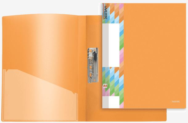 Папка с боковым прижимом "deVENTE  Juicy" A4, 450 мкм, сменная этикетка, внутренний карман (оранжевая) Папка с боковым прижимом "deVENTE  Juicy" A4, 450 мкм, сменная этикетка, внутренний карман (оранжевая)