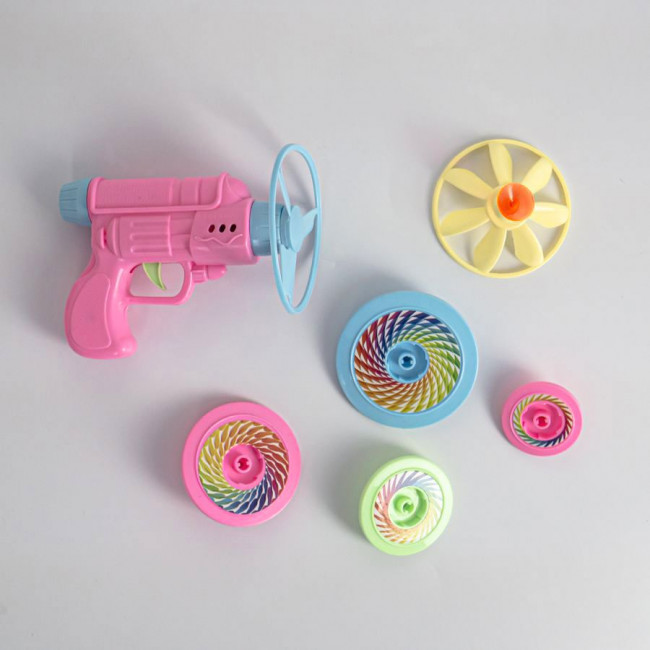 Запускалка-пистолет 18,5х4х21,5см, 5 дисков, Рыжий Кот/2179715