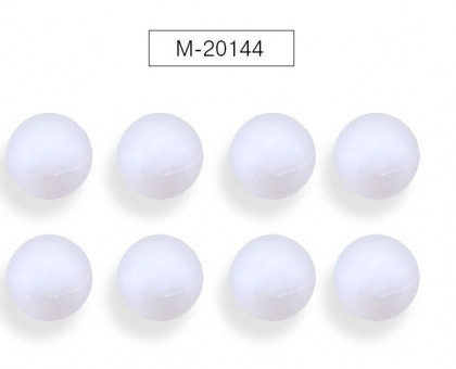 Заготовки для декорирования - сфера, полистирол, диаметр 3 см, 8 шт. M-20144 (12)